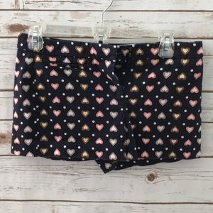 • J. Crew Heart Shorts •